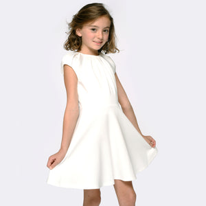 Scuba Dress in White