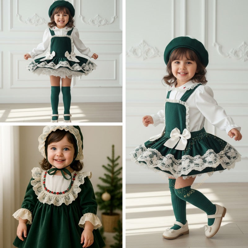 Green Velvet Jumper Set