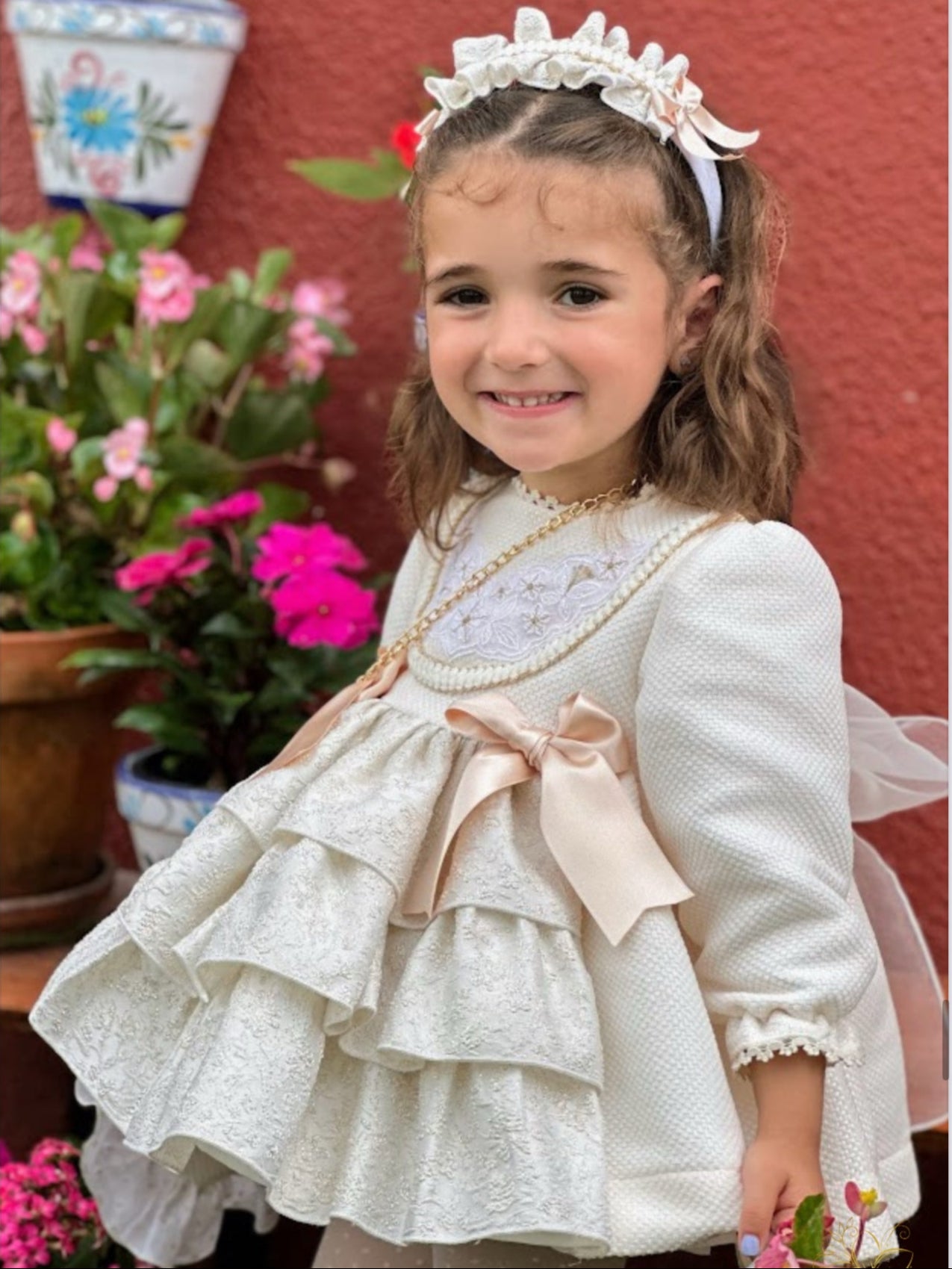 Golden and Cream Dress