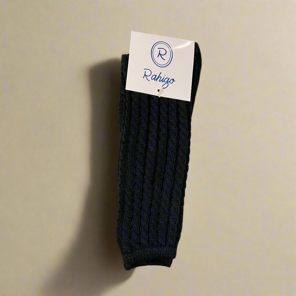 Navy Knit Socks