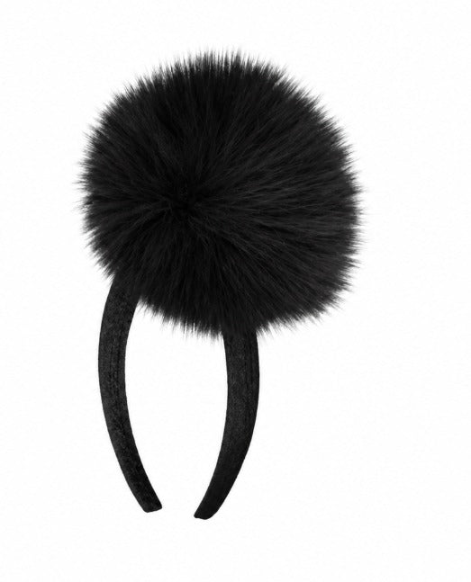 Black Faux Fur Headband