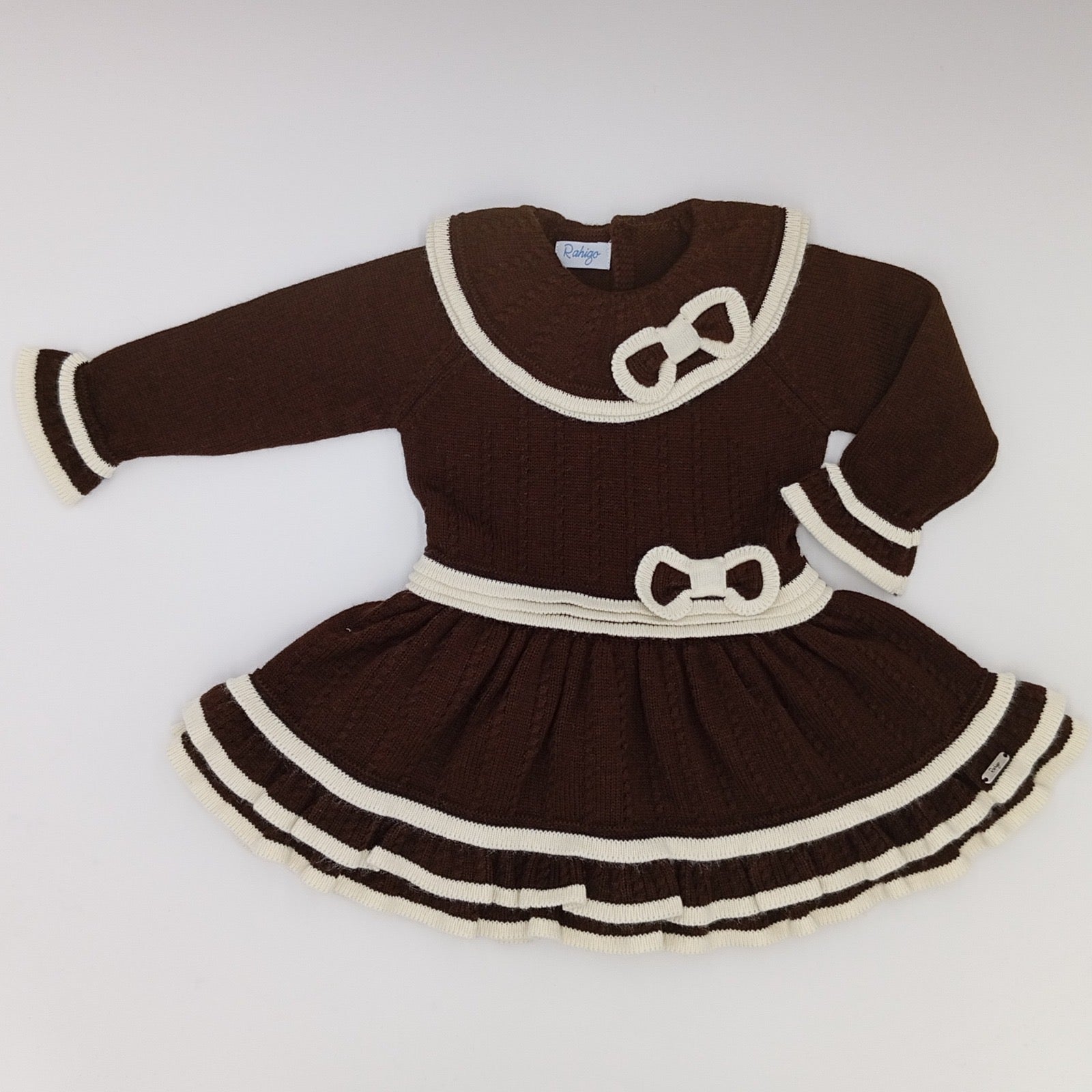 Chocolate and Cream Drop Waist Dress