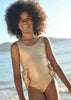 Carly Metallic Gold Swimsuit