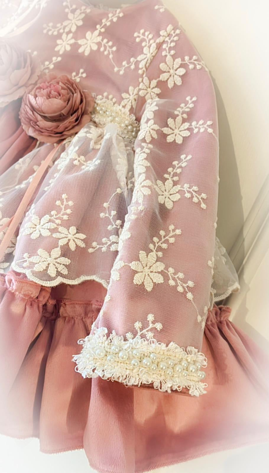 Francine Mauve Lace Dress