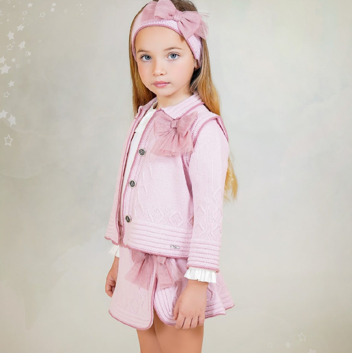 Dusty Pink Skirt and Blouse Set