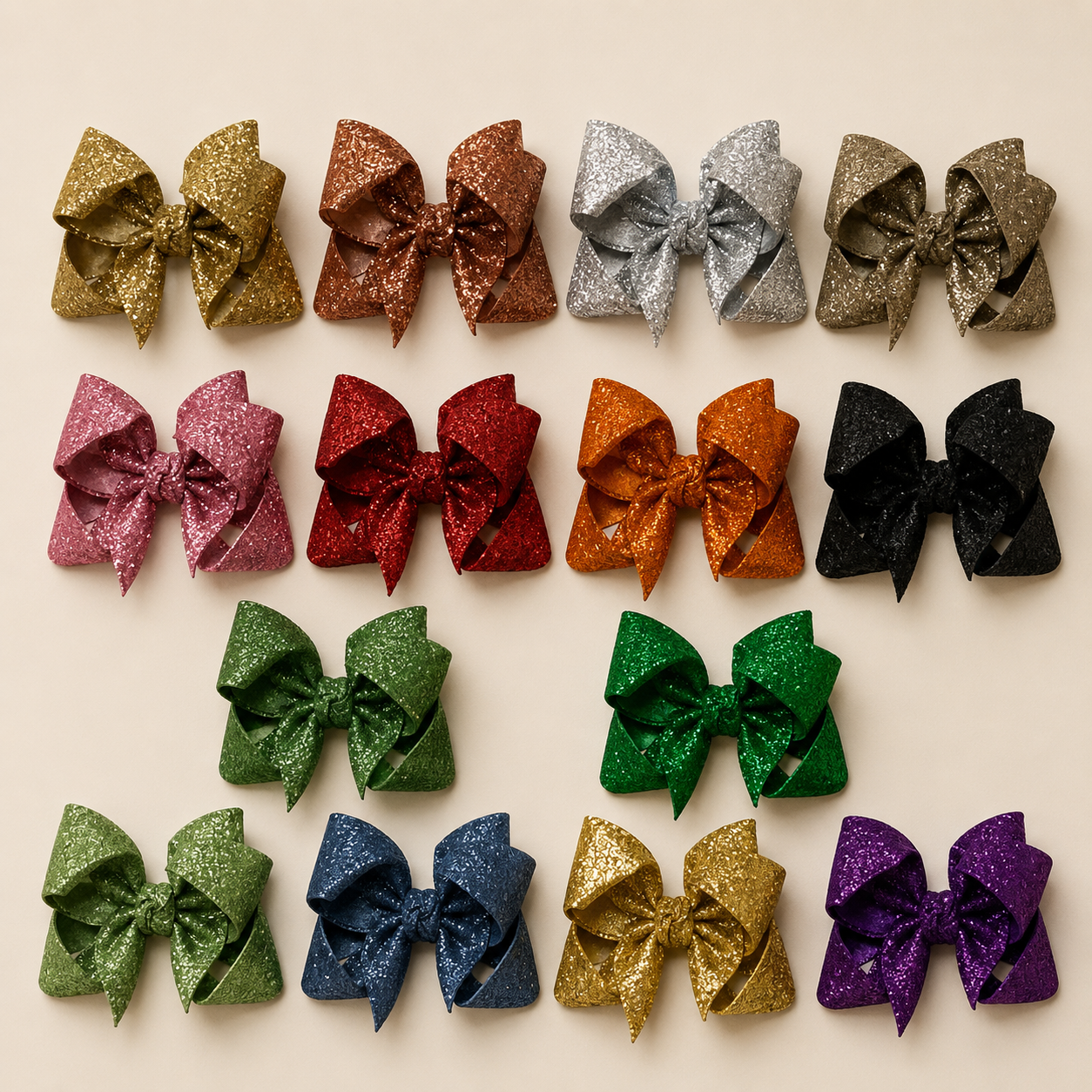 Glitter Bow Clip