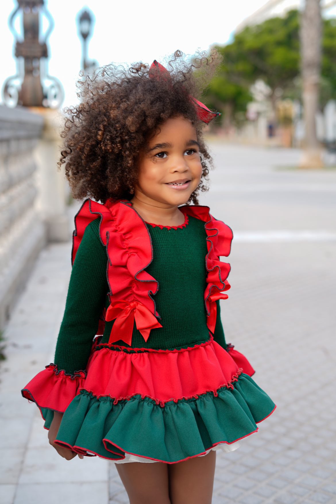 Red and Green Holiday Knit