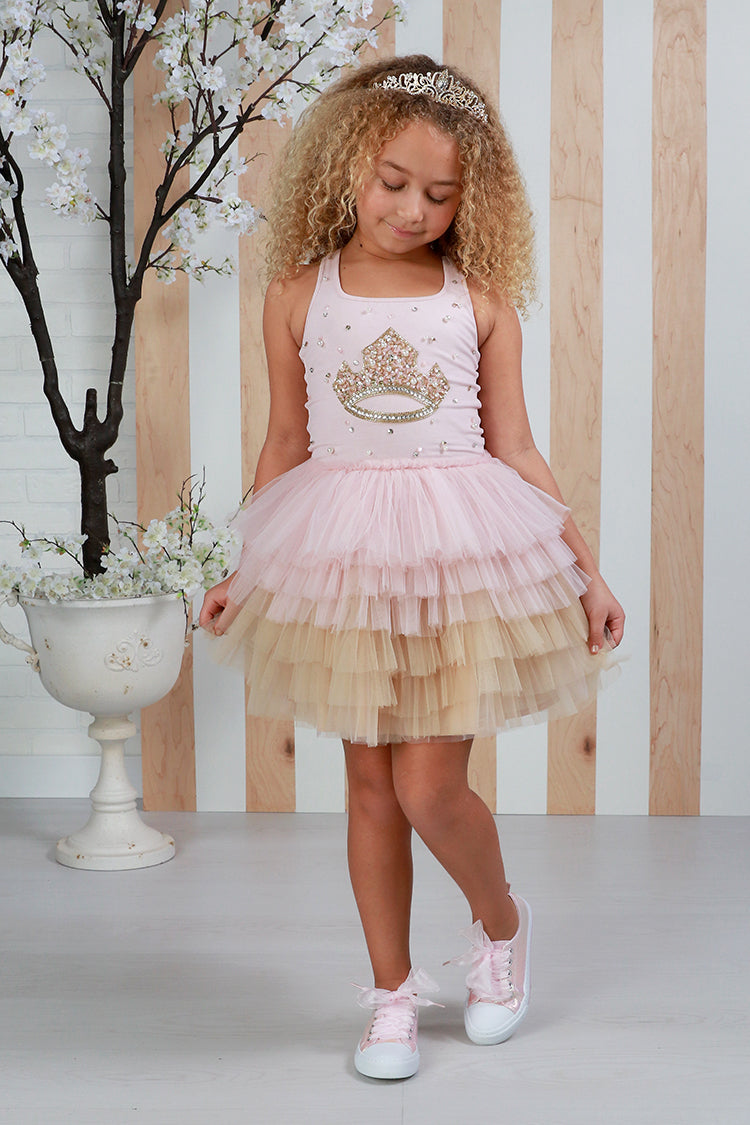El vestido de castillo pastel