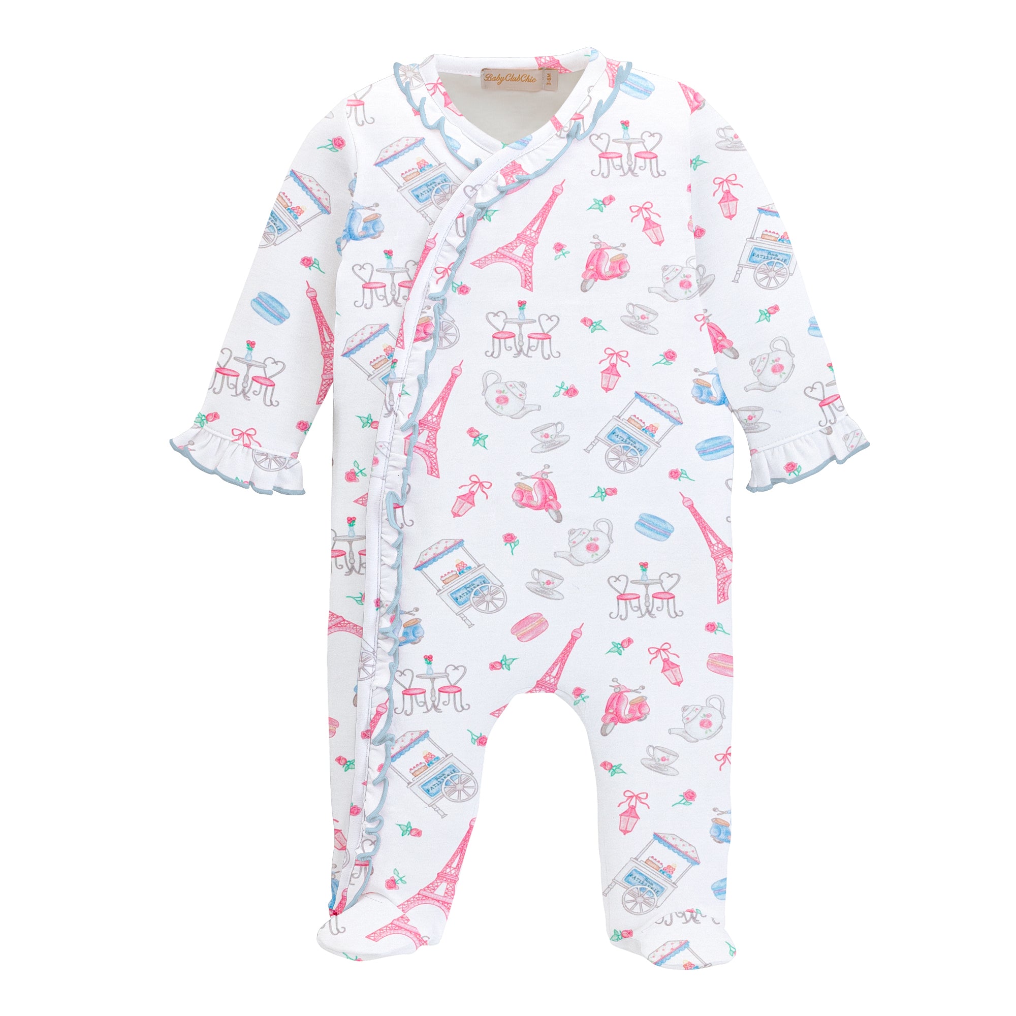 Charming Tea Footie with Ruffles