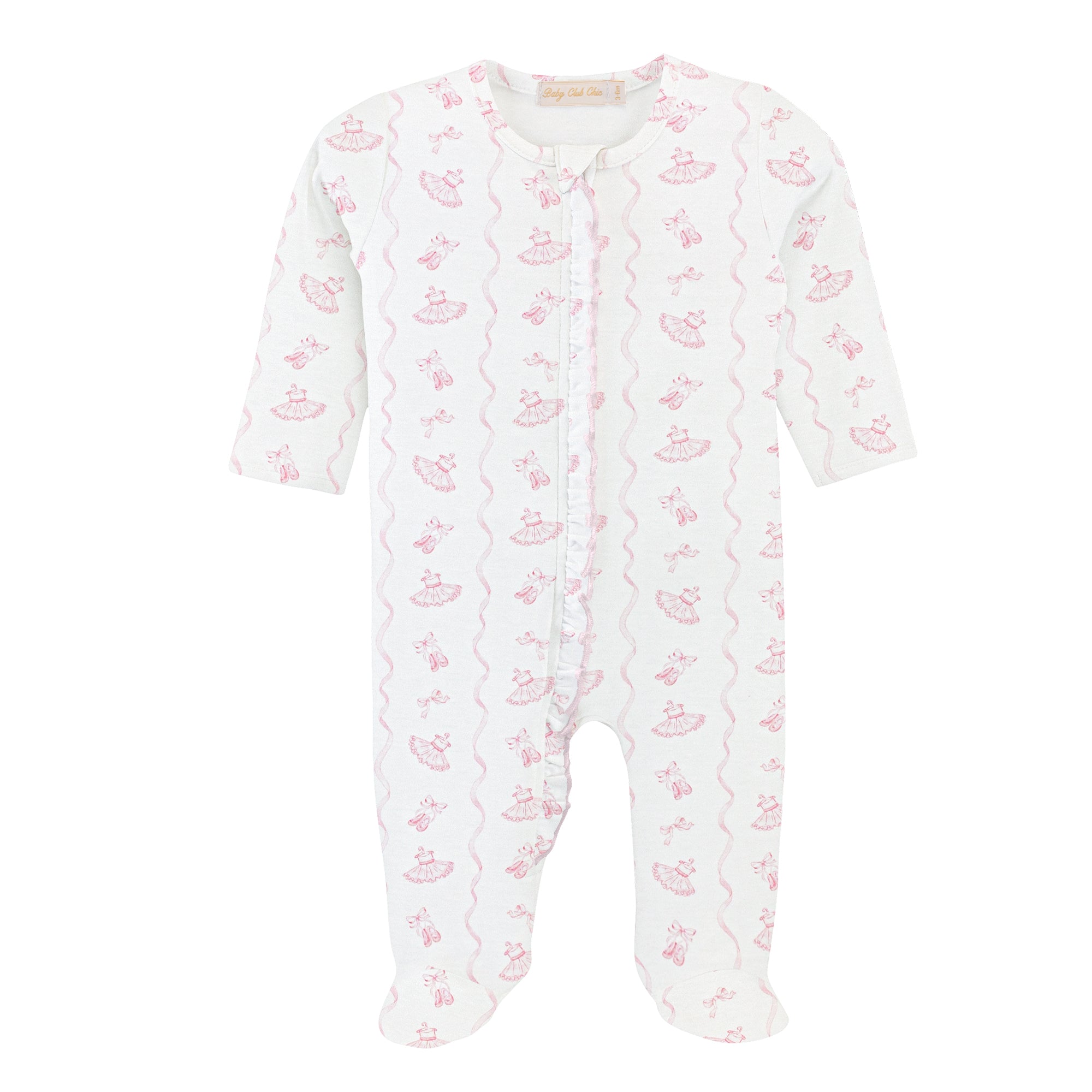 Sugarplum Zipper Footie