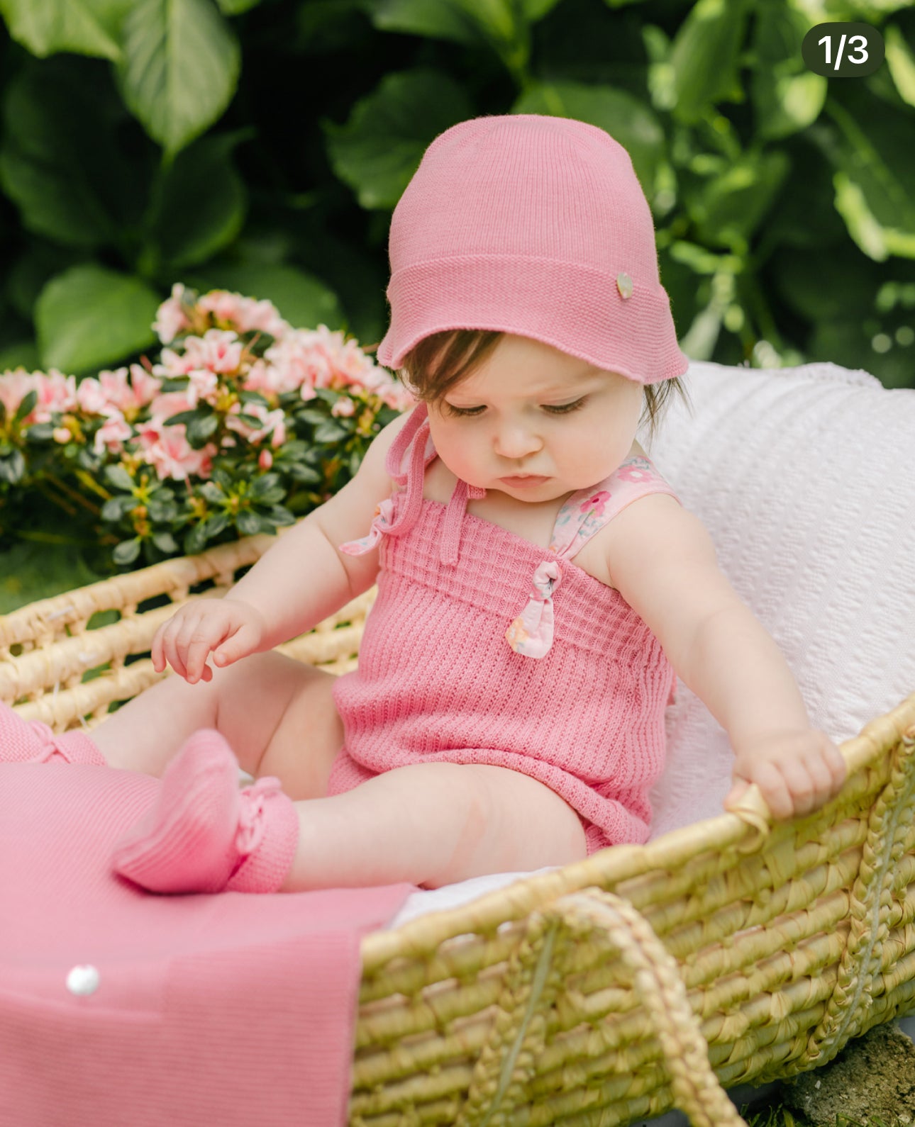 Gum Pink Knit Onesie