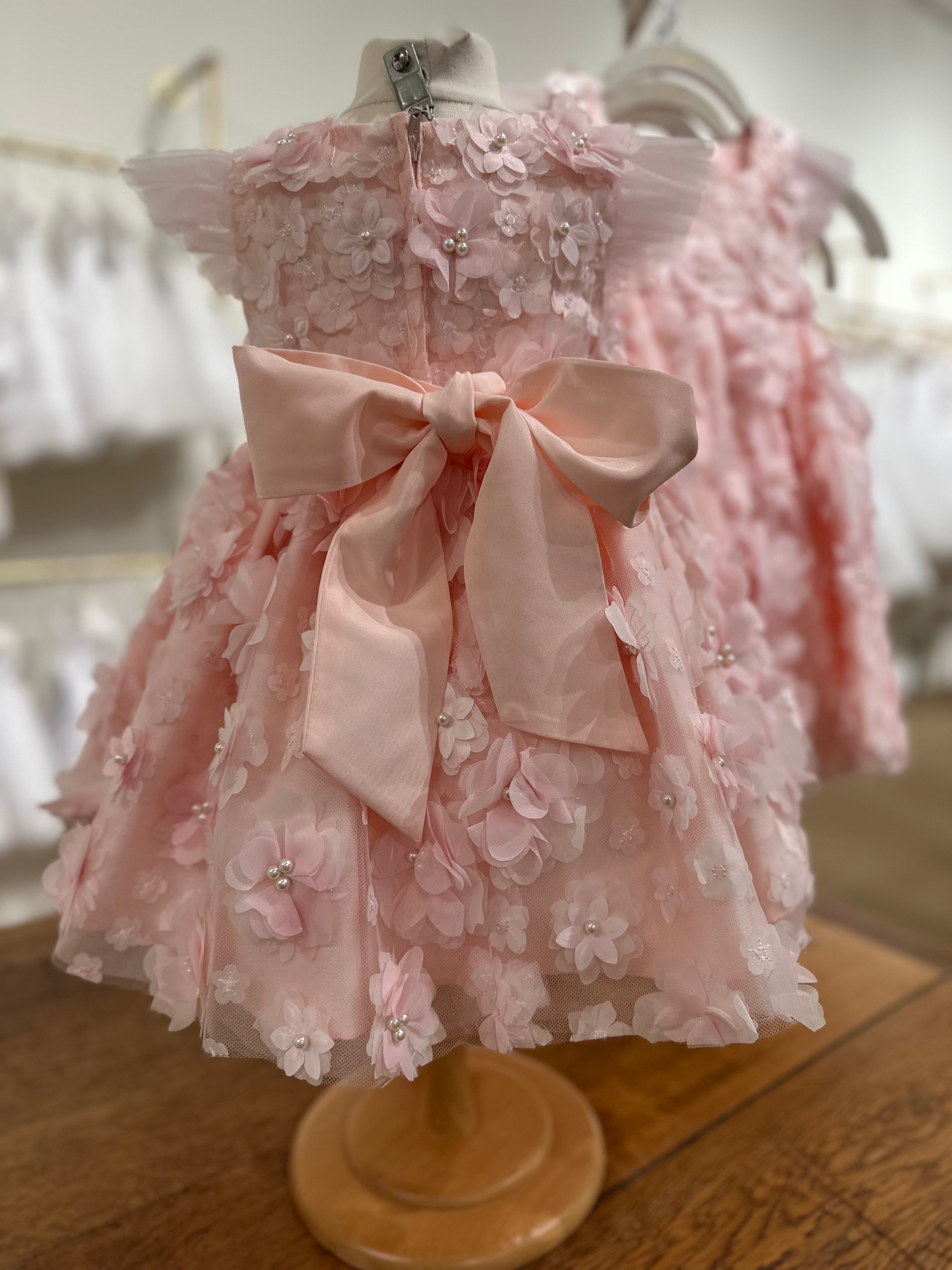 Little Treasures Dimenional Flower Dress