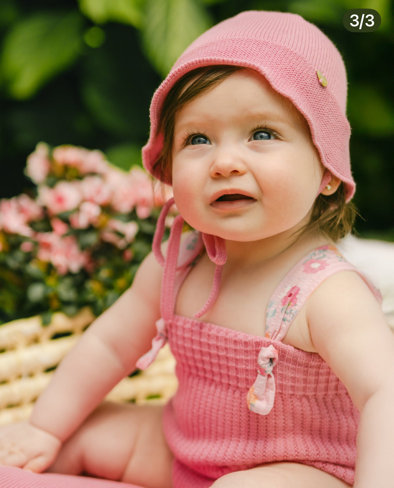 Gum Pink Knit Onesie