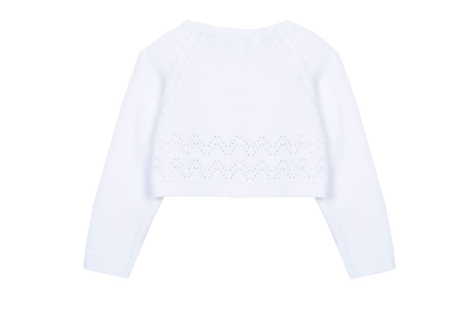 White Tricot Cardigan