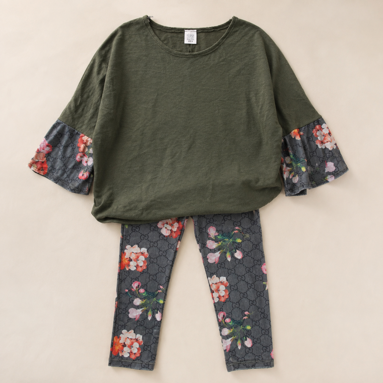 Conjunto de leggings color arándano