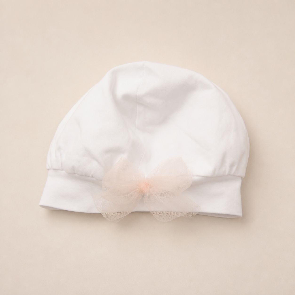 Tulle Bow Infant Hat