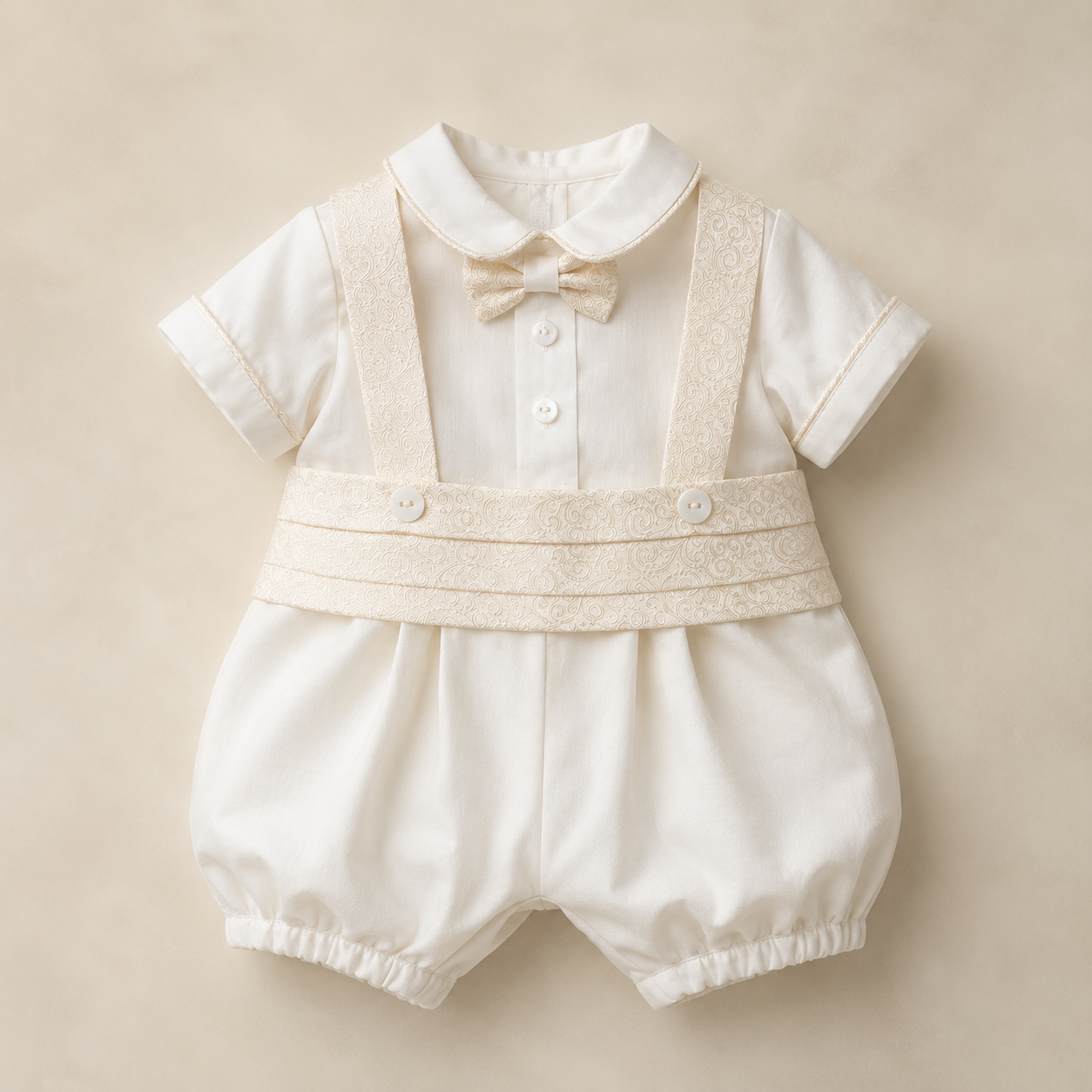 Pelele de niño color blanco