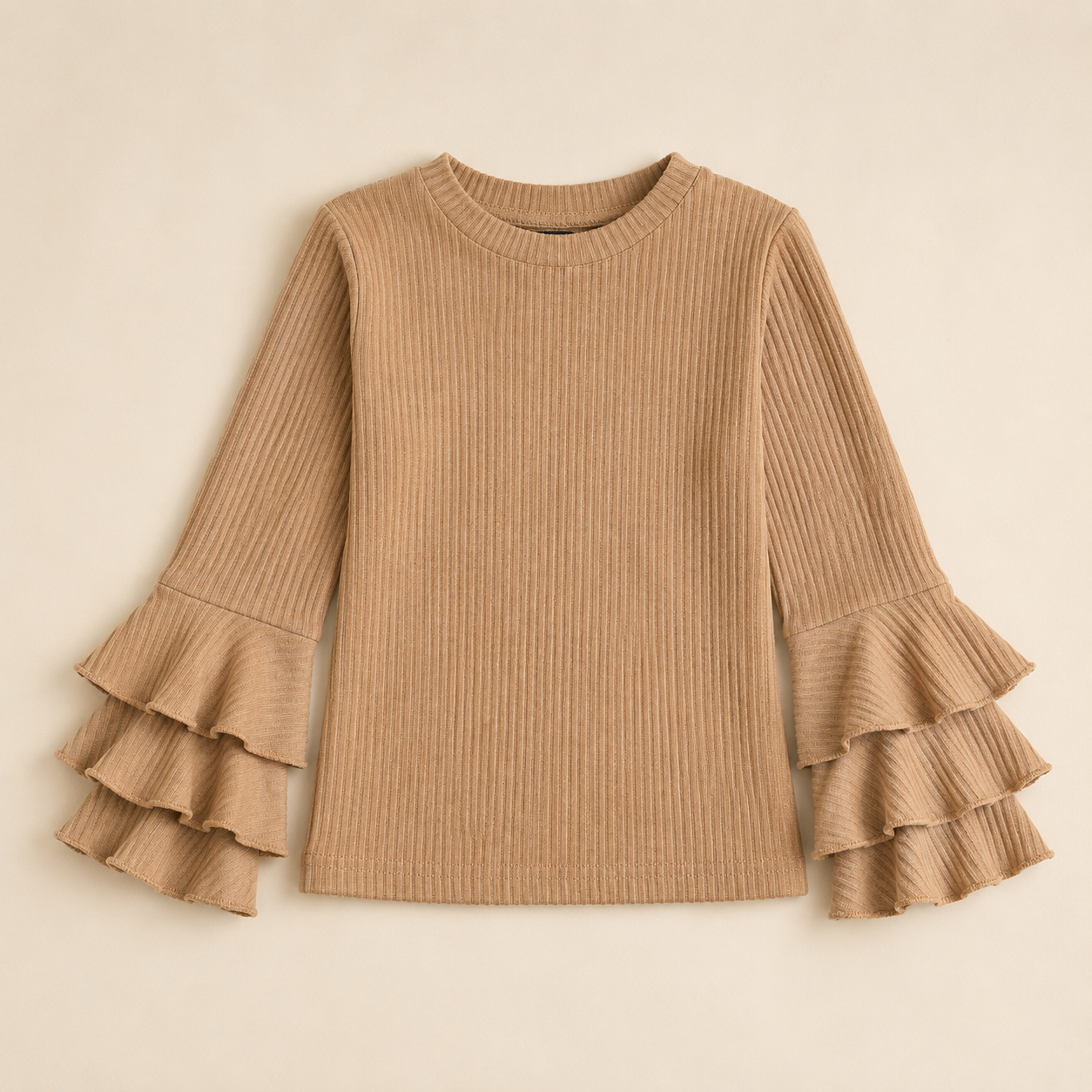 Caramel Tiered Top