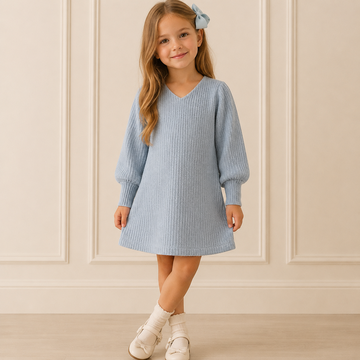 Blue Sweater Dress