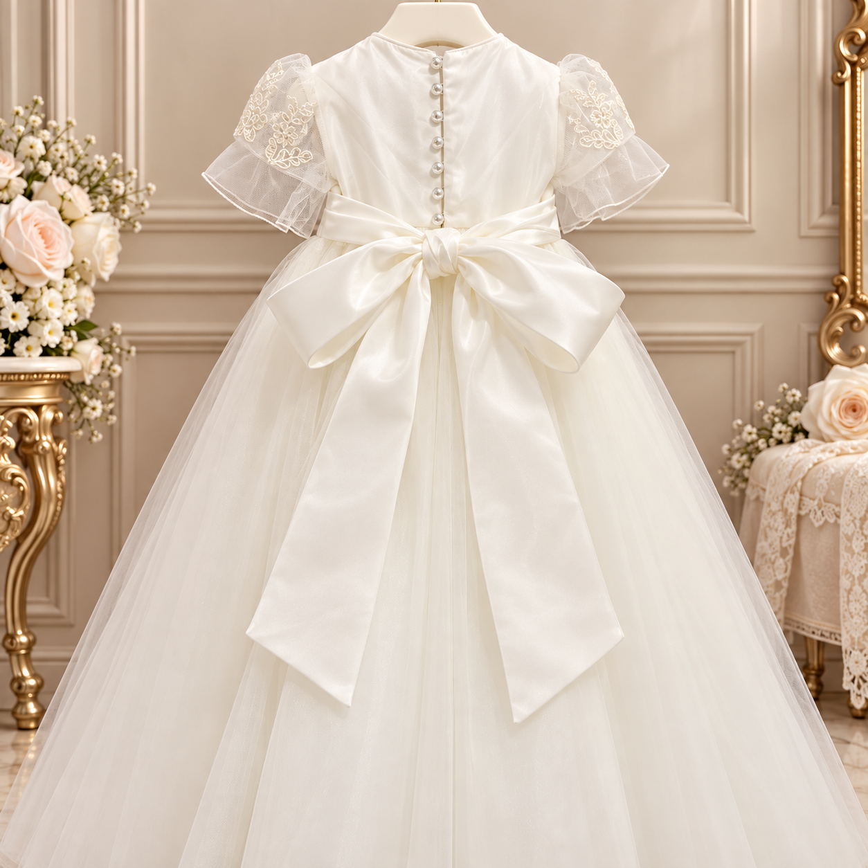 Bell Short Sleeve Gown