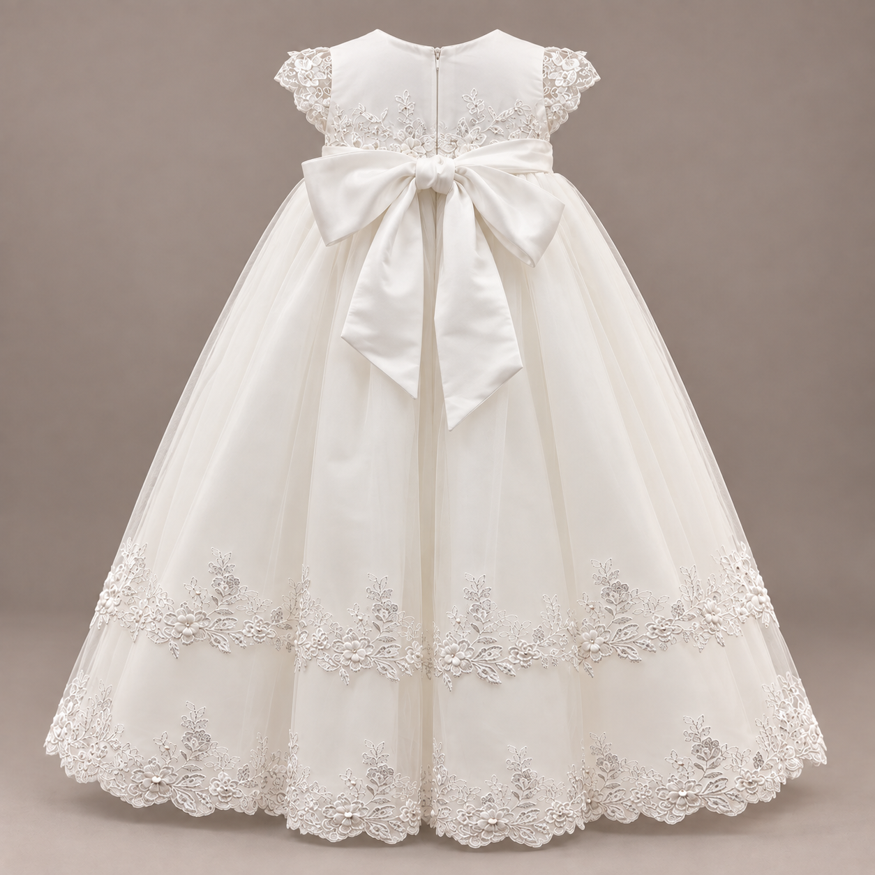Double Layer Christening Gown