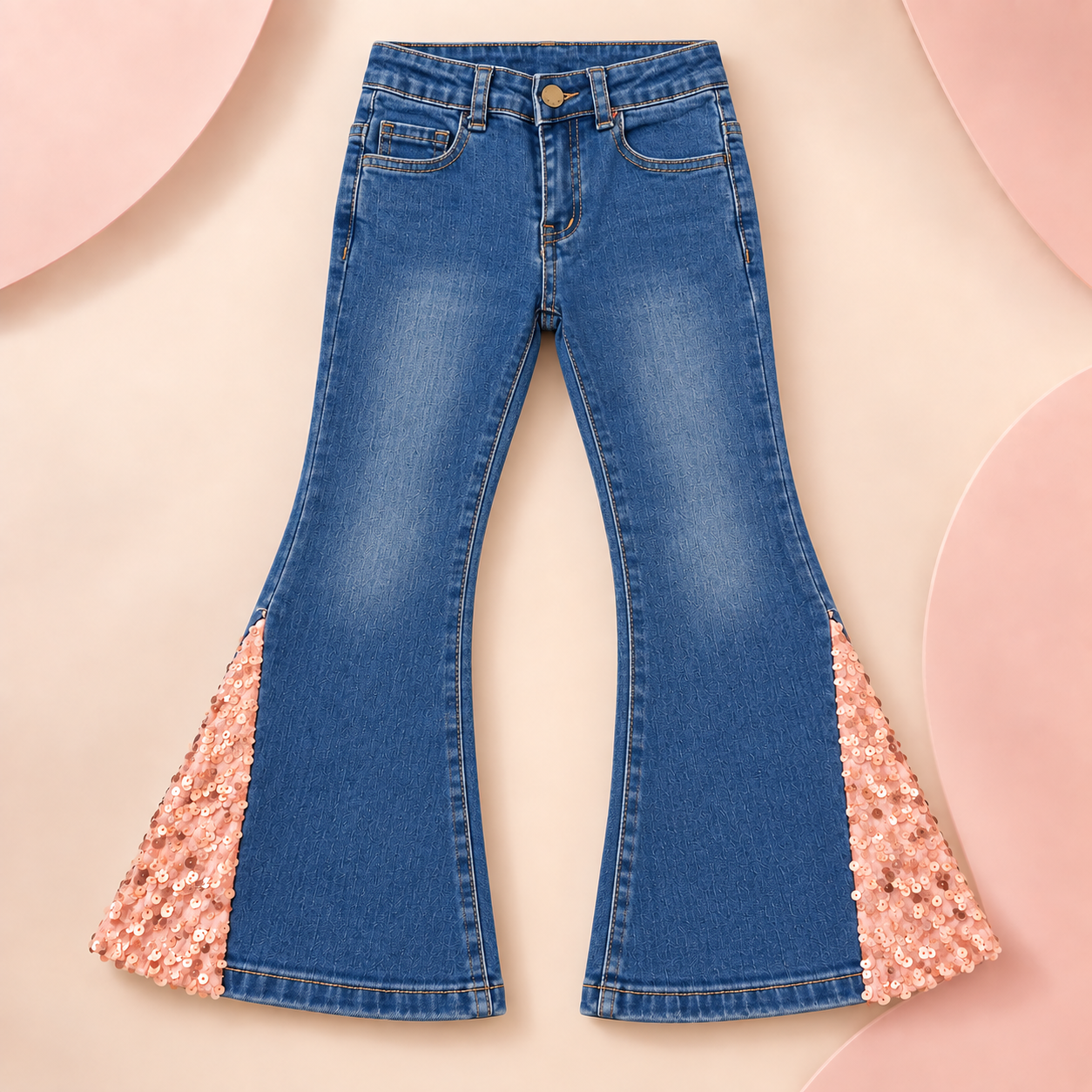 Medium Wash Jeans with Sequin