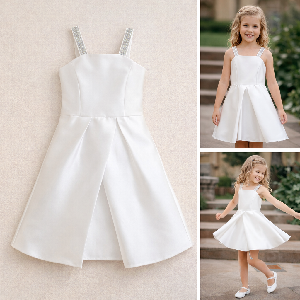 The Aimee Dress in White