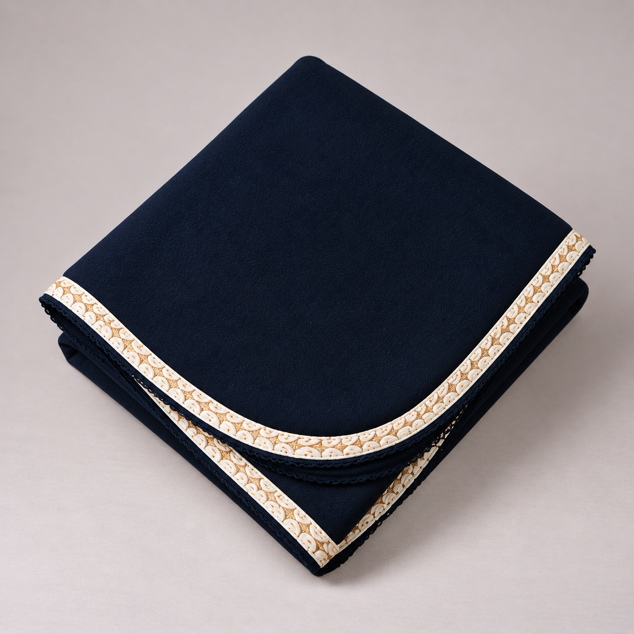 Conjunto de layette de algodón azul marino