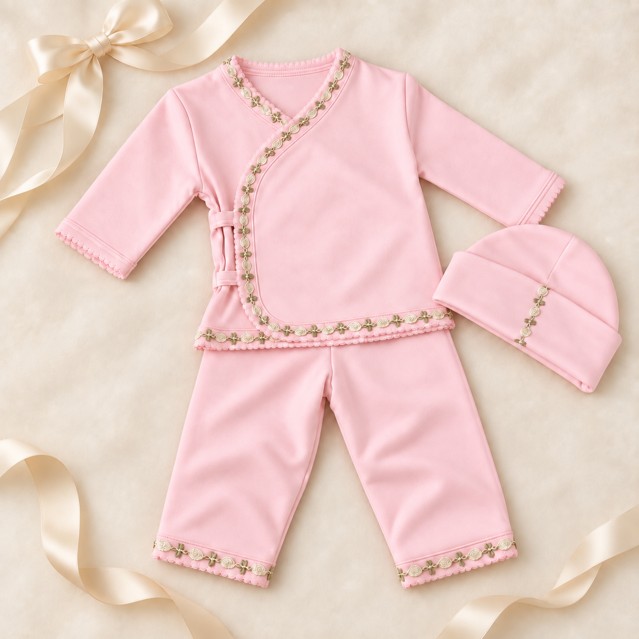 Pima Cotton Layette Set