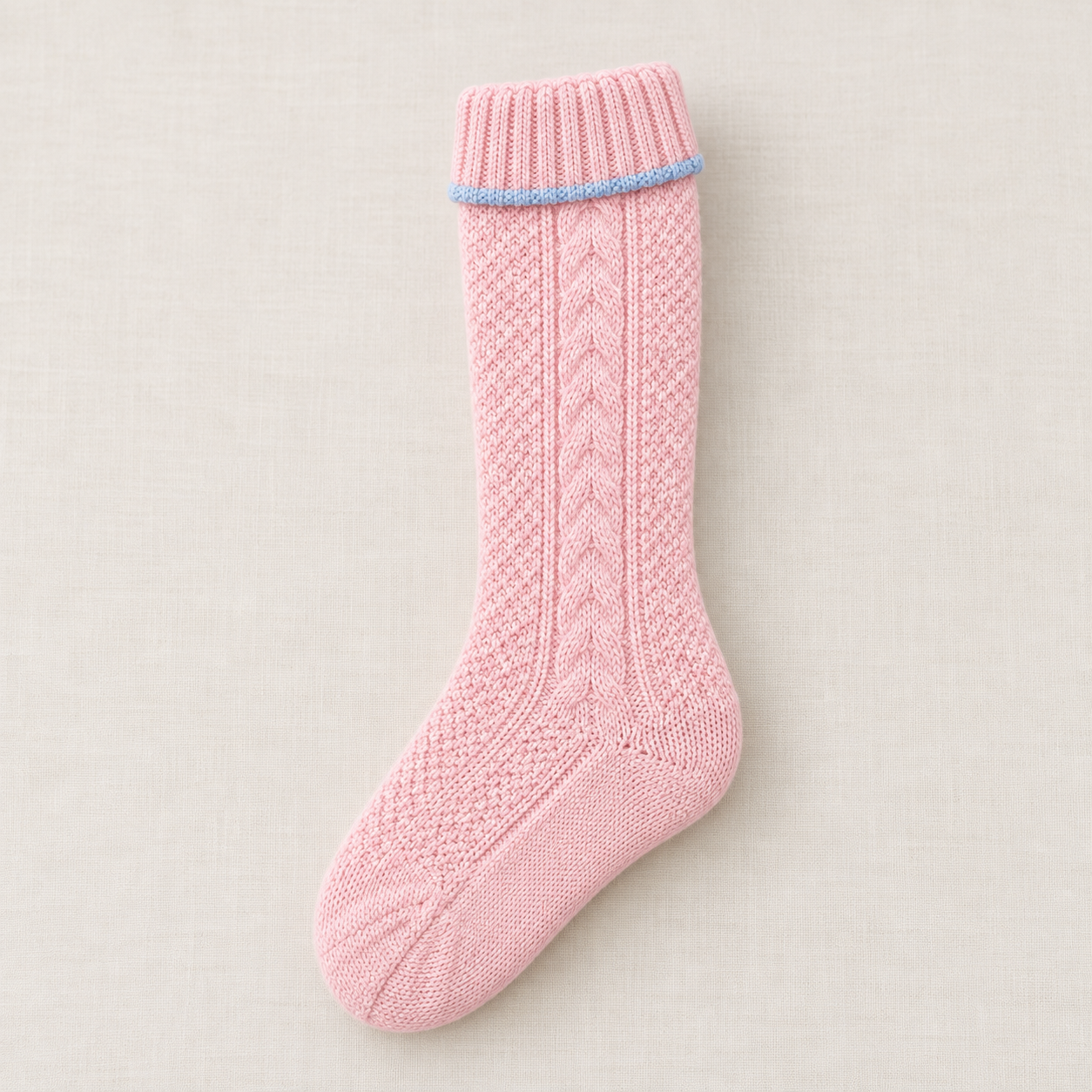 Baby Pink Knit Sock
