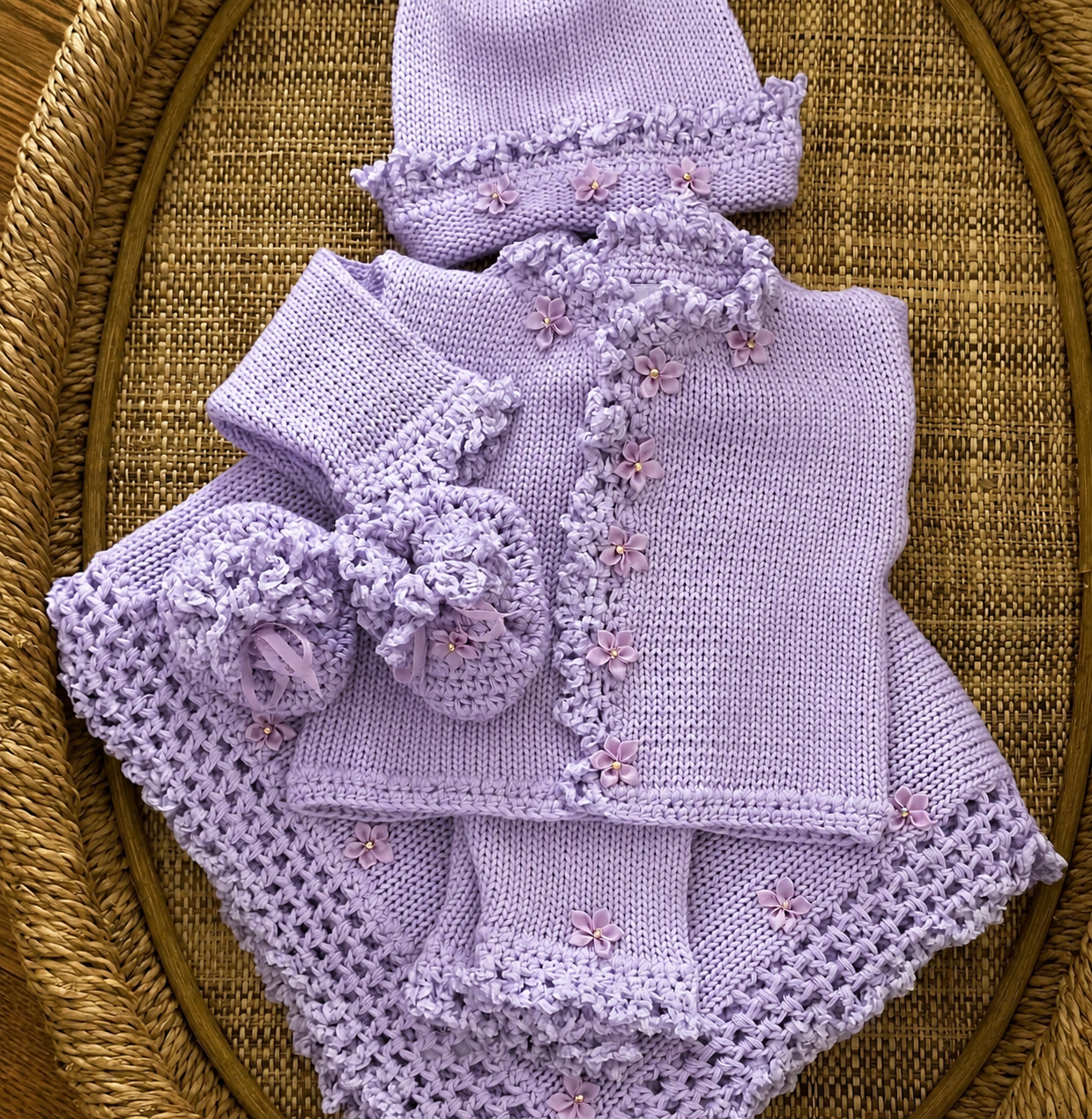 Lavendar Crochet Set