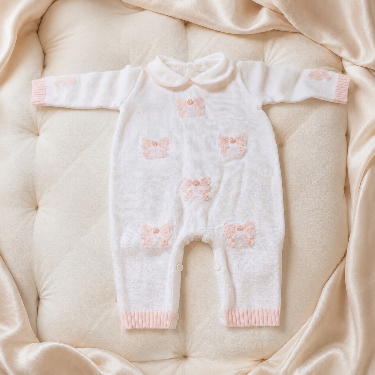 Bow Knitted Romper