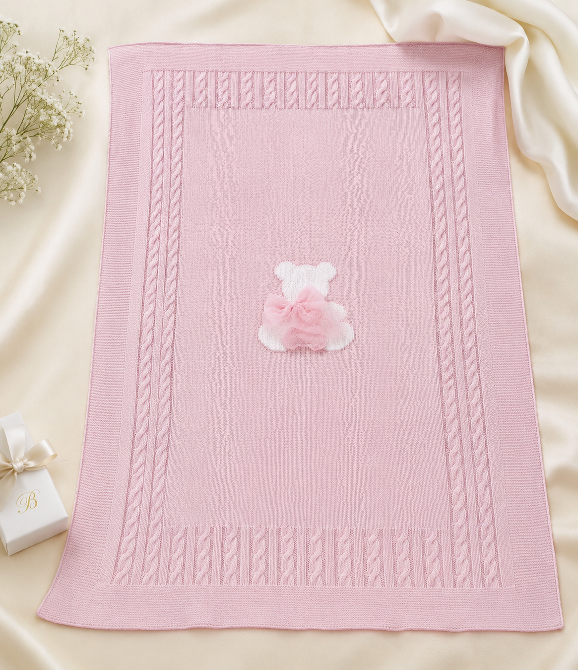 Pink Teddy Blanket