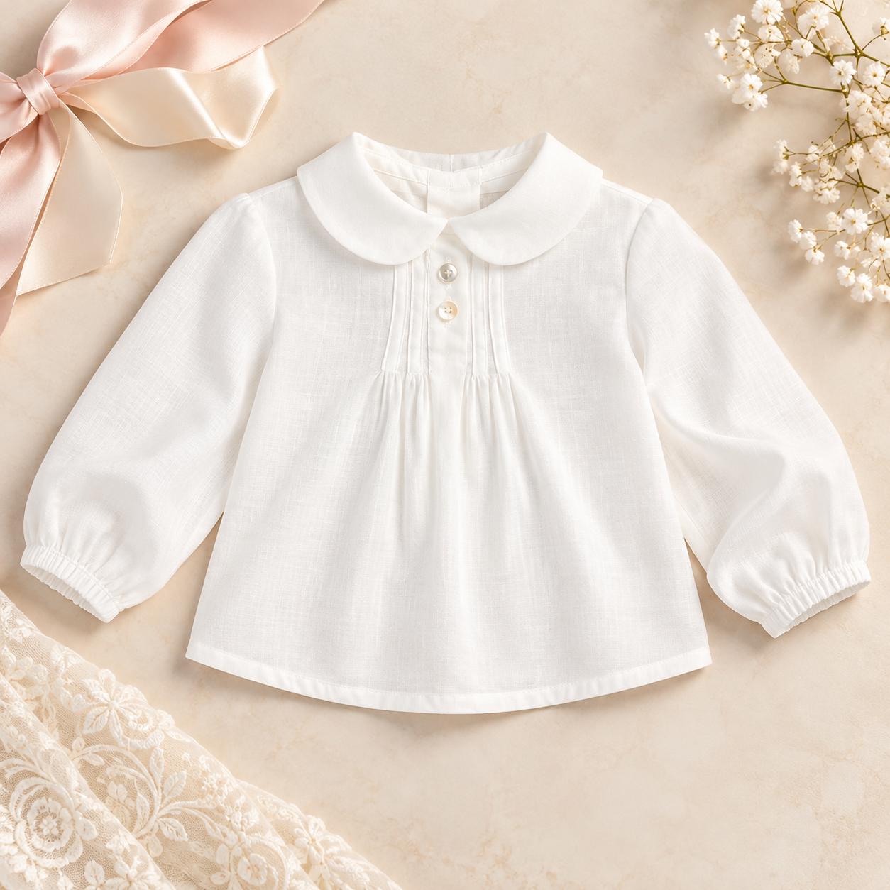 Infant Girl Ivory Blouse