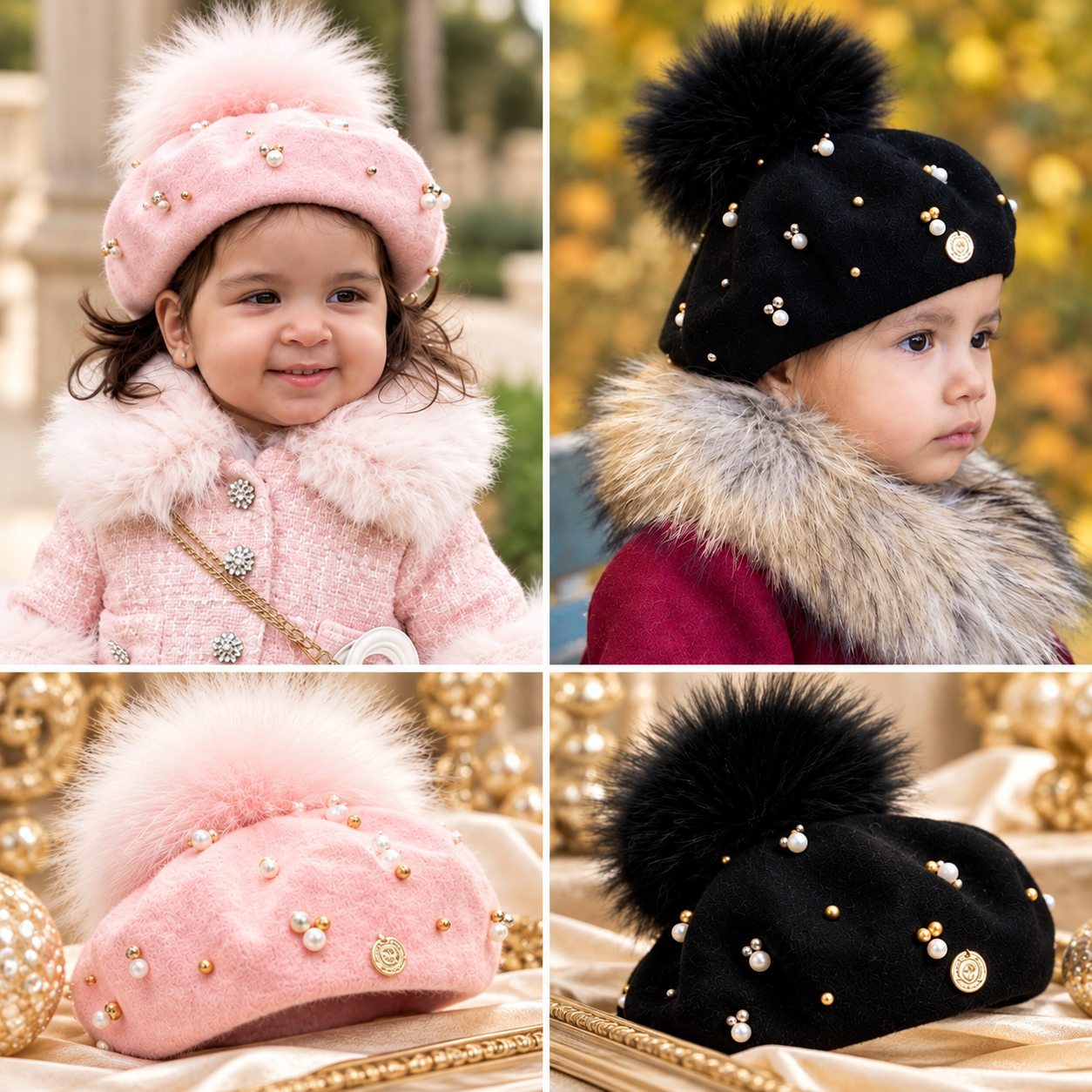 Wool Pearl Beret