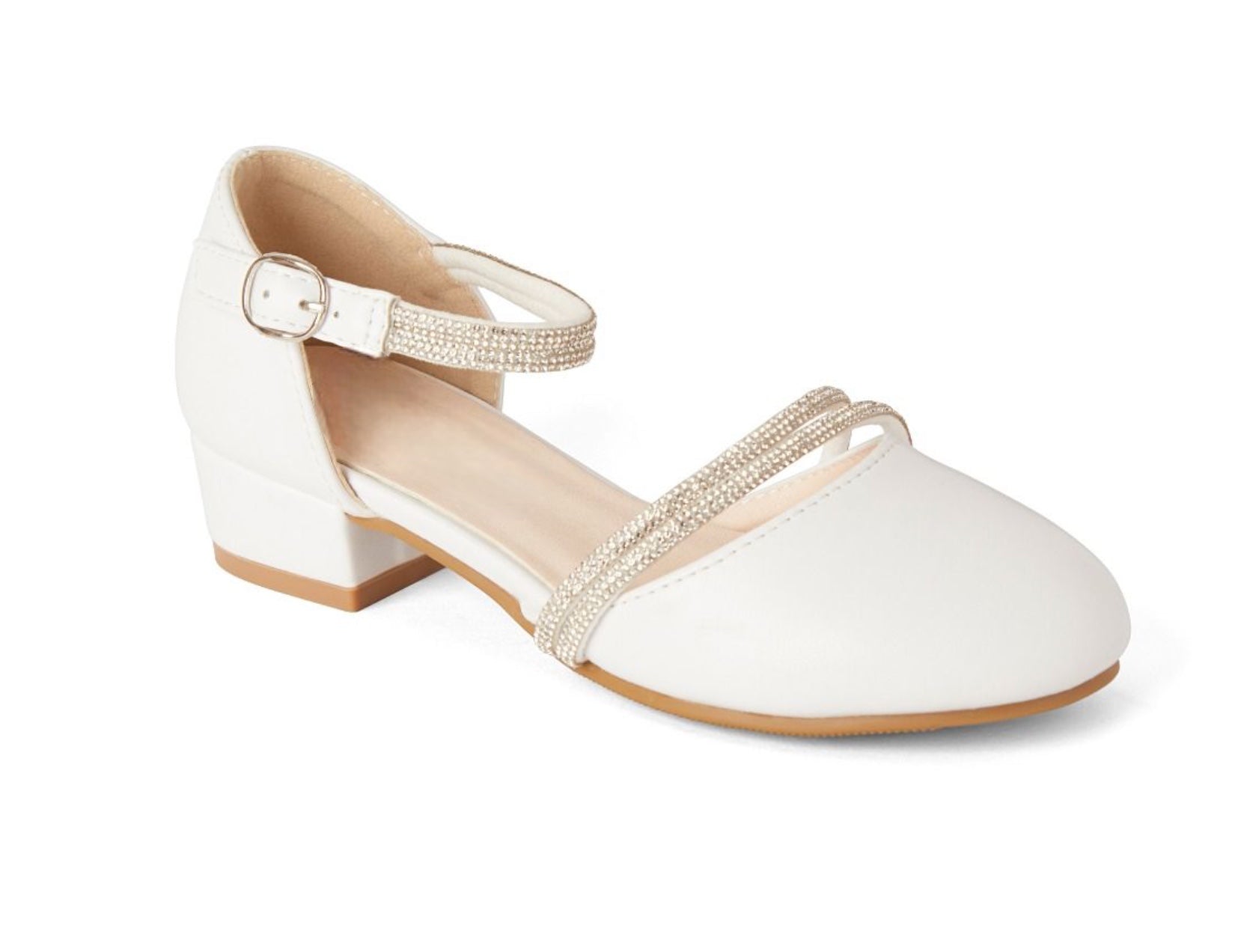 Matte Rhinestone Heel