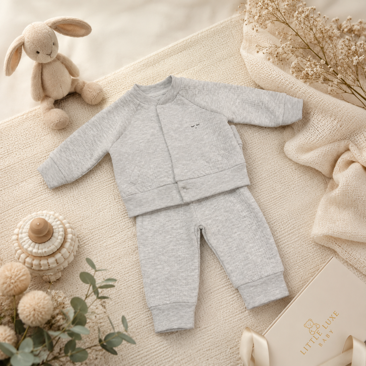 Bomber Cardigan and Pant Set