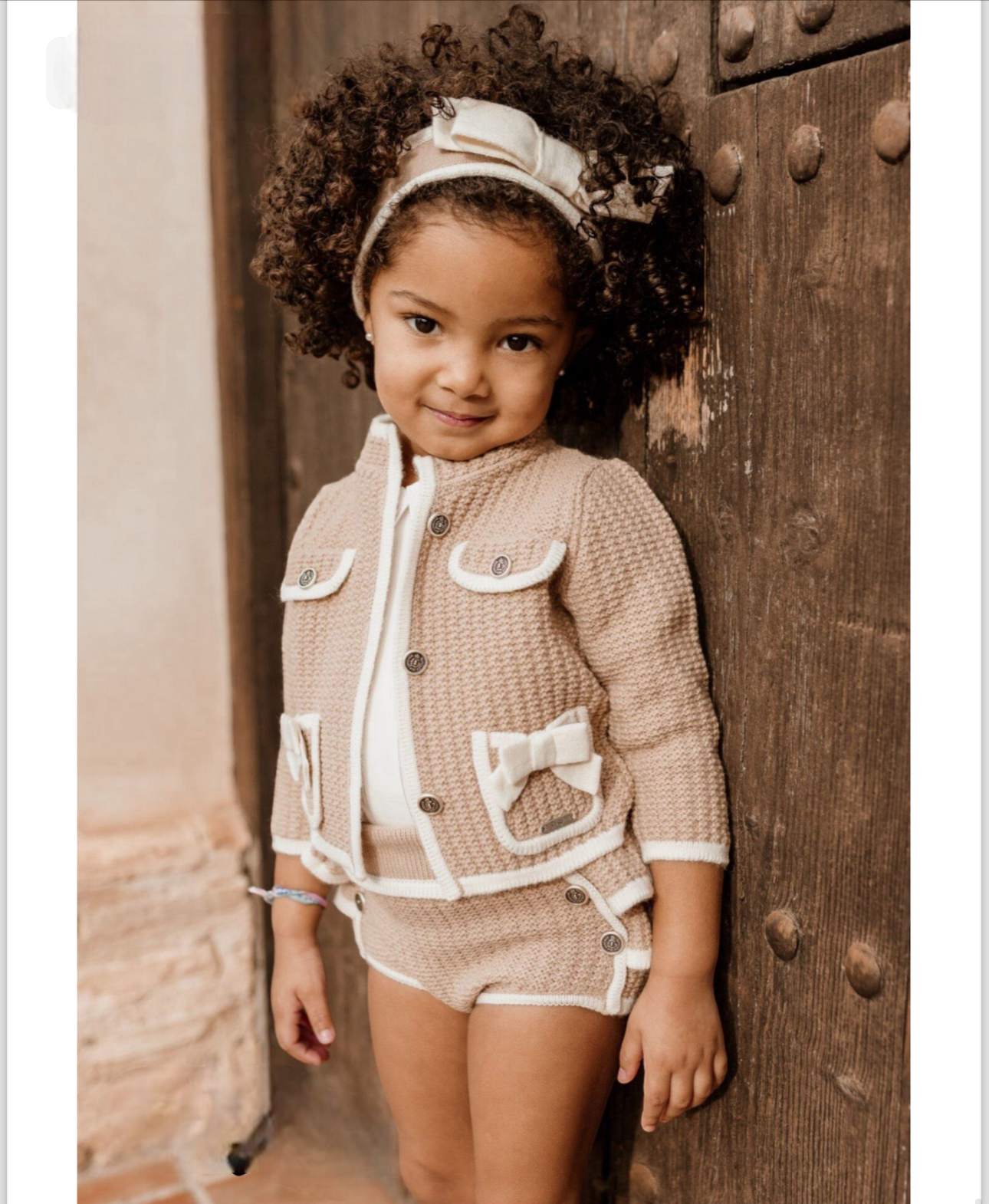 Camel and Cream Knit Set