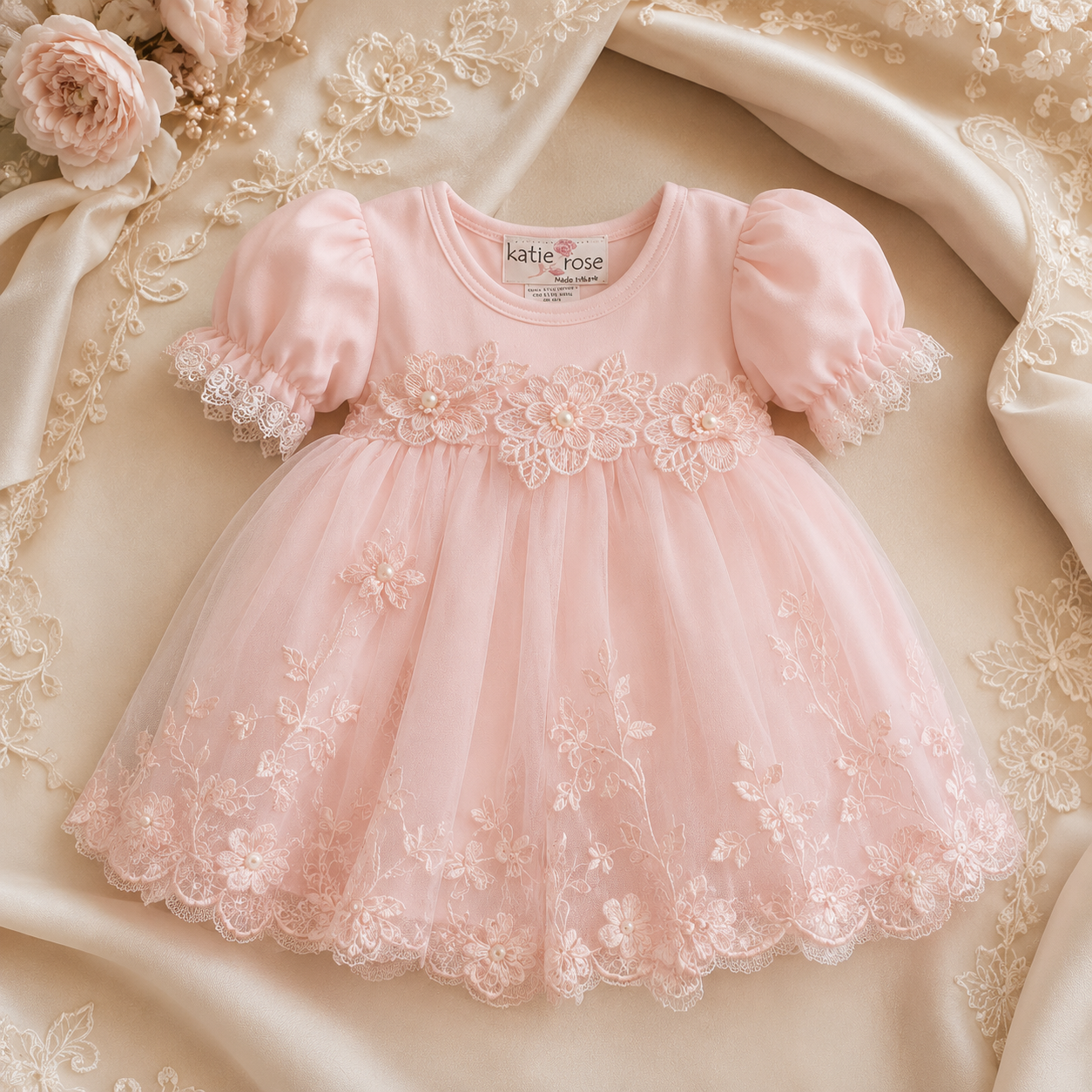 Olivia Pink Romper Dress