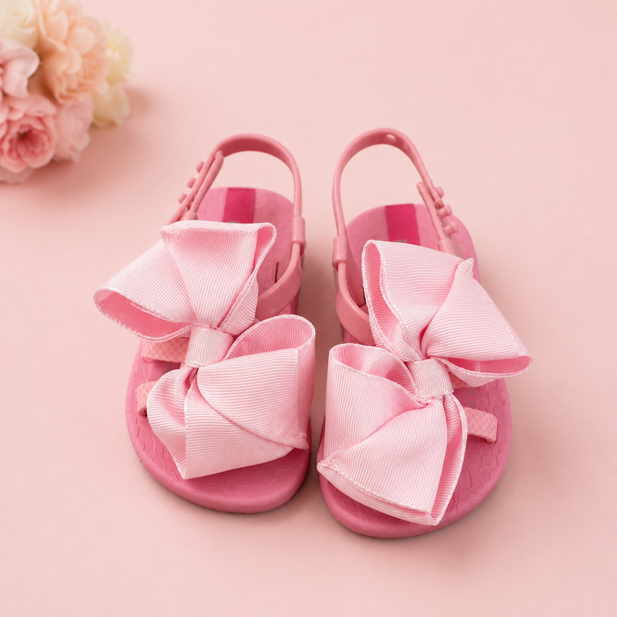 Pink Bow Toddler Flips