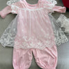 Pink Lace Romper