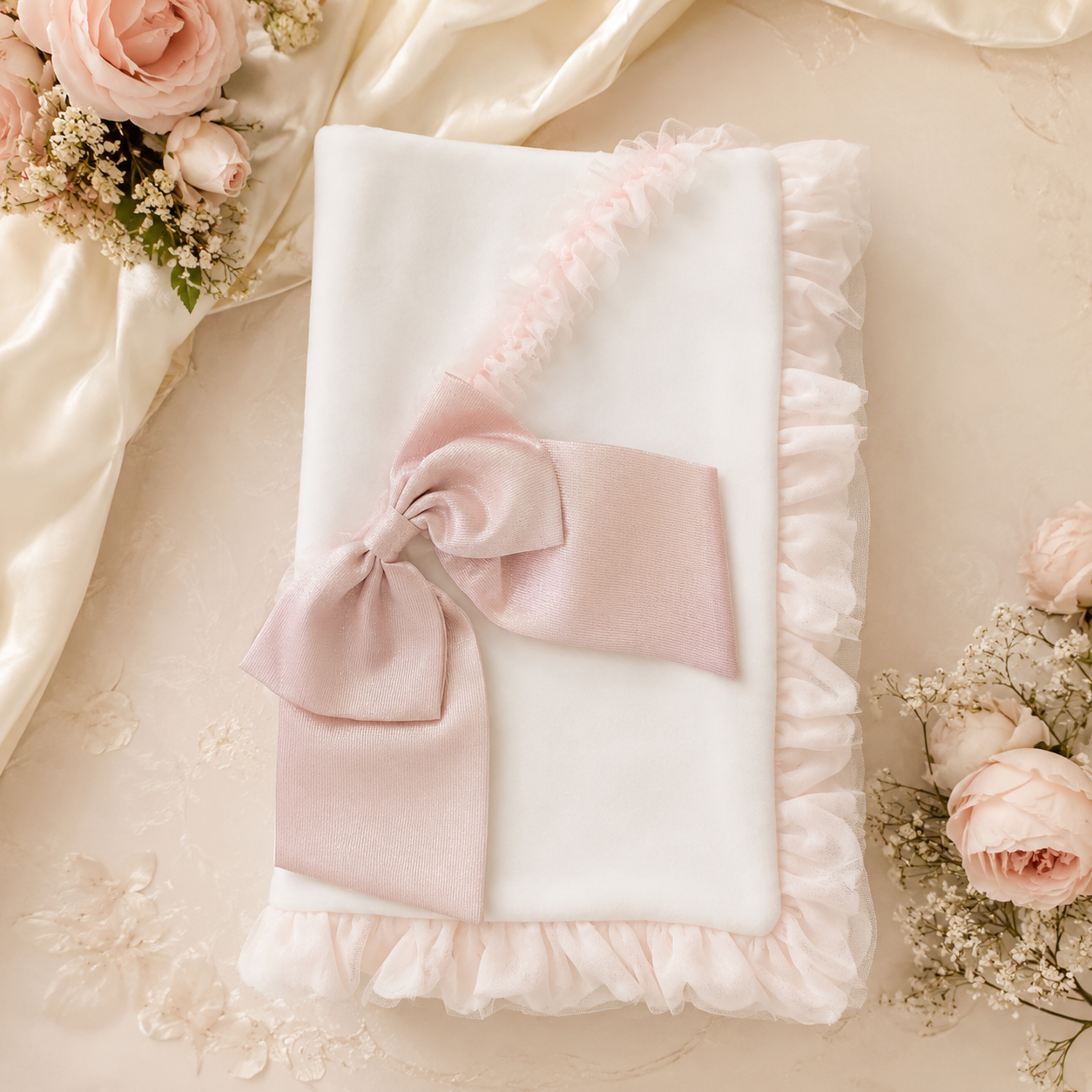 Pink Bow Blanket
