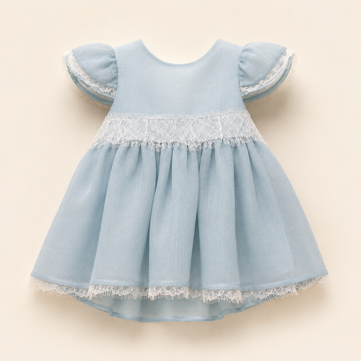 Vestido Azul Alto Bajo