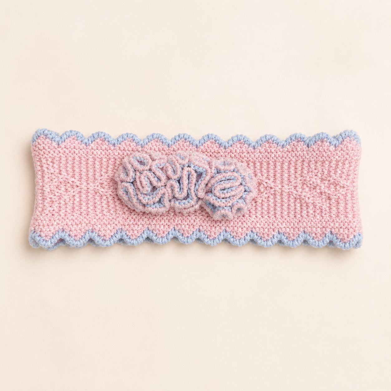 Diadema rosa bebé y azul