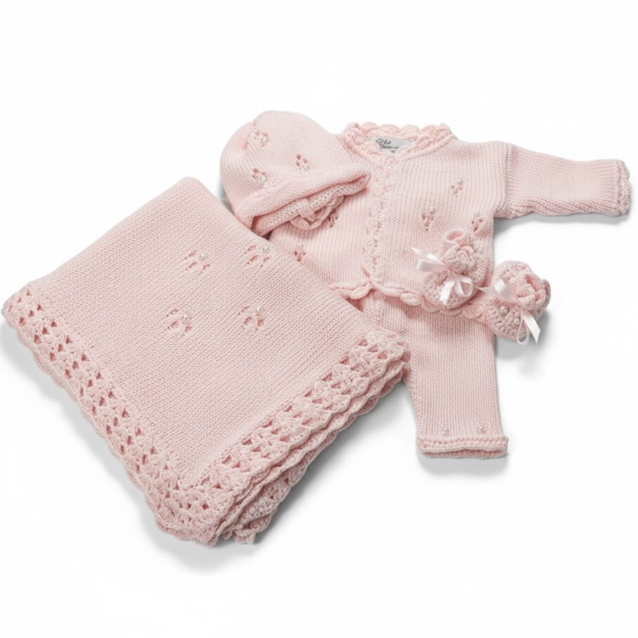 Pink Pearl Crochet Set