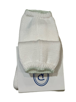 White Knit Sock