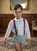 Boys Gray Holiday Set
