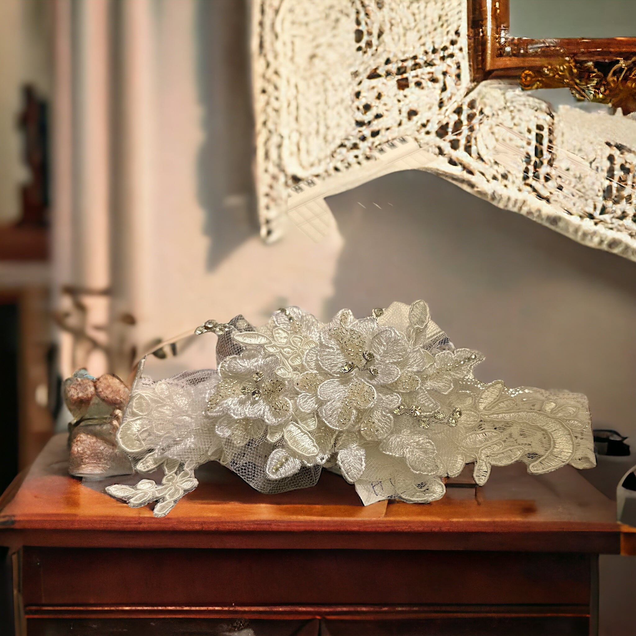 White Dimensional Lace