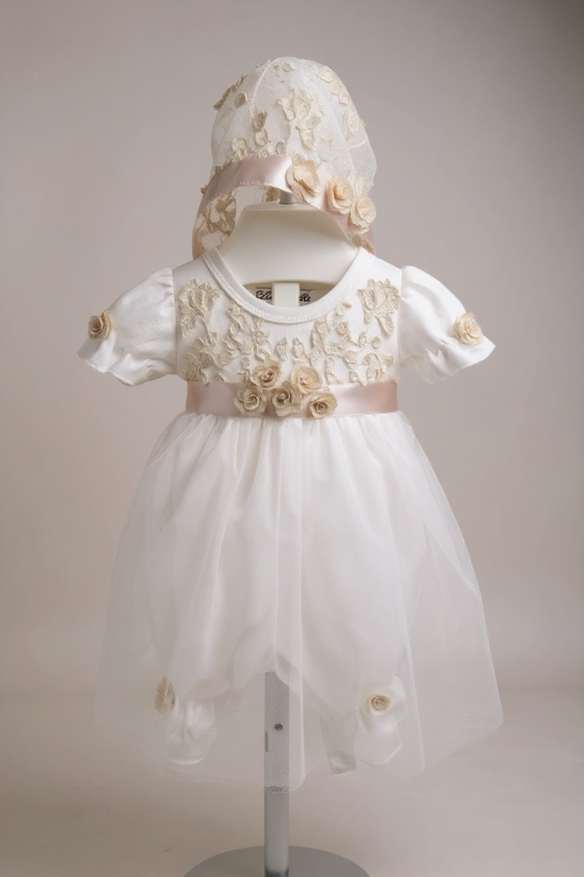 Ivory Pink Romper Dress