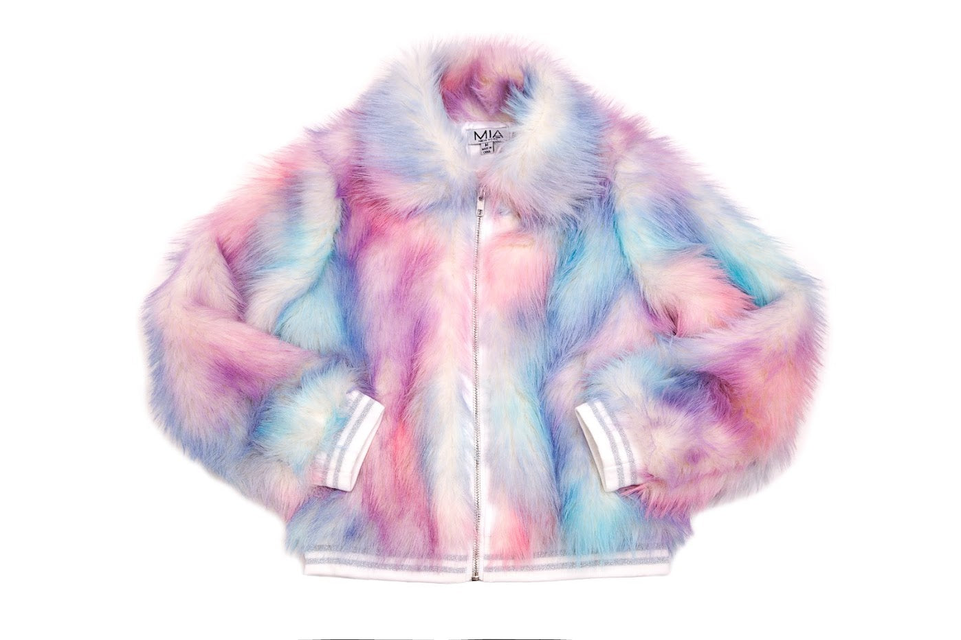 Tie Dye Fur Jacket